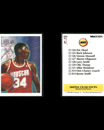 Hakeem Olajuwon Houston Rockets Basketball 24-Card Lot NBA Hoops EX