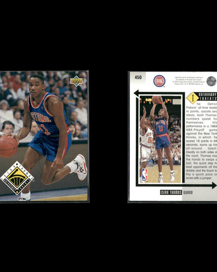 Isiah Thomas Detroit Pistons Basketball 12-Card Lot NBA Hoops EX
