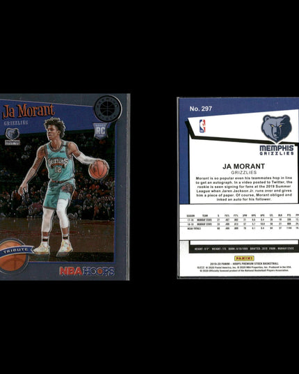 Ja Morant Memphis Grizzlies Basketball 8-Card Lot Panini EX