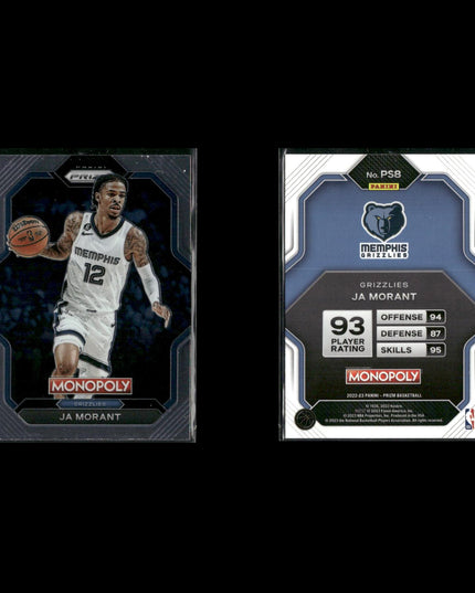 Ja Morant Memphis Grizzlies Basketball 8-Card Lot Panini EX