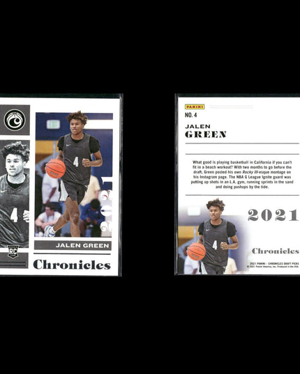 Jalen Green Houston Rockets Basketball 7-Card Lot Panini EX