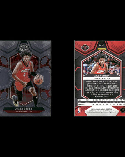Jalen Green Houston Rockets Basketball 7-Card Lot Panini EX
