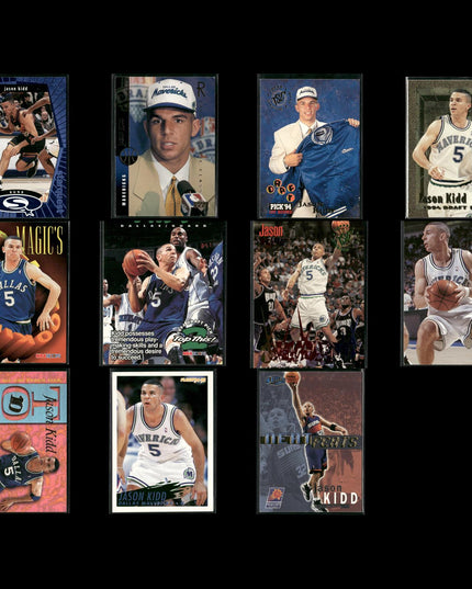 Jason Kidd New Jersey Nets Basketball 11-Card Lot Upper Deck EX