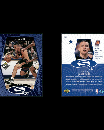 Jason Kidd New Jersey Nets Basketball 11-Card Lot Upper Deck EX
