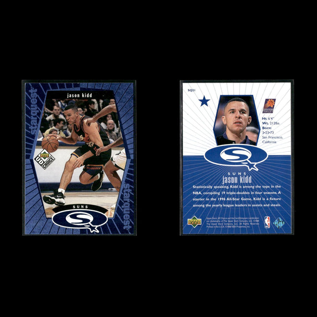 Jason Kidd New Jersey Nets Basketball 11-Card Lot Upper Deck EX