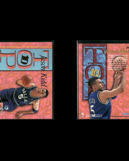 Jason Kidd New Jersey Nets Basketball 11-Card Lot Upper Deck EX