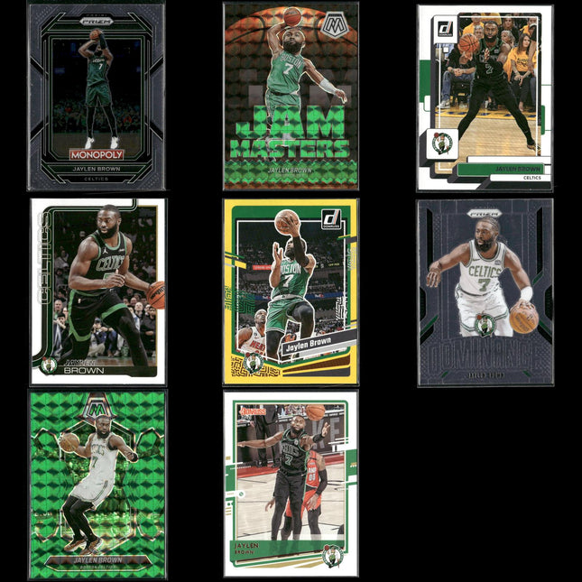 Jaylen Brown Boston Celtics Basketball 8-Card Lot Panini EX