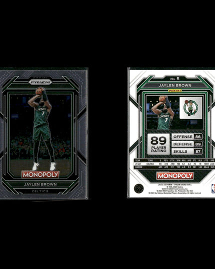 Jaylen Brown Boston Celtics Basketball 8-Card Lot Panini EX