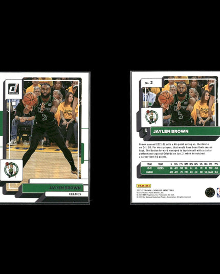 Jaylen Brown Boston Celtics Basketball 8-Card Lot Panini EX