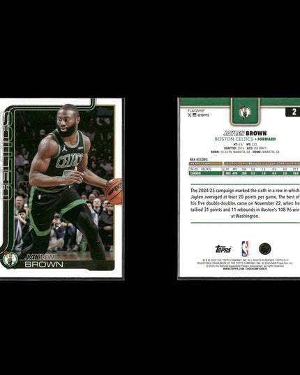 Jaylen Brown Boston Celtics Basketball 8-Card Lot Panini EX