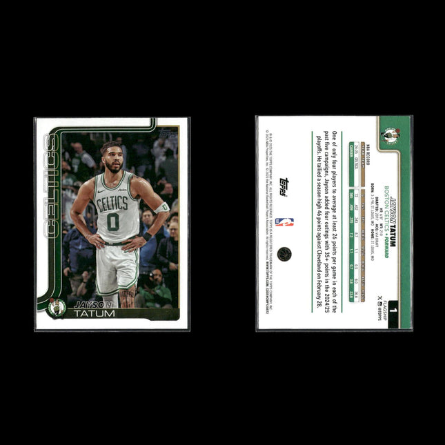 Jayson Tatum Boston Celtics Basketball 9-Card Lot Panini EX