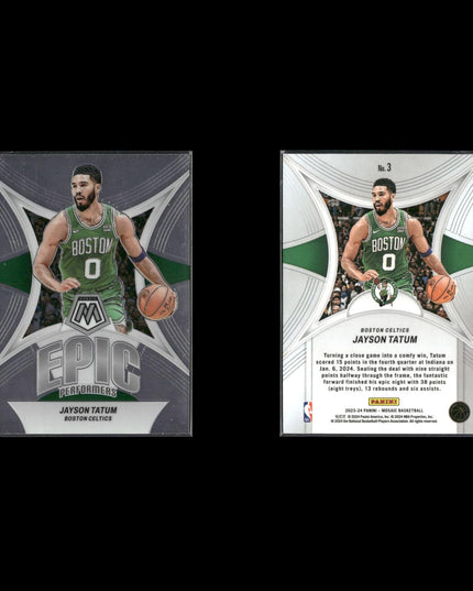 Jayson Tatum Boston Celtics Basketball 9-Card Lot Panini EX