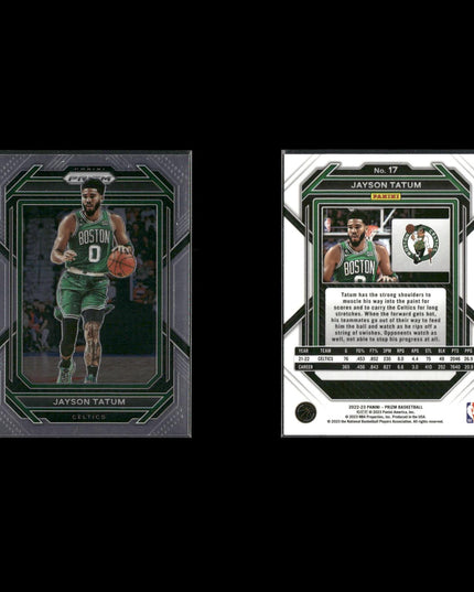 Jayson Tatum Boston Celtics Basketball 9-Card Lot Panini EX
