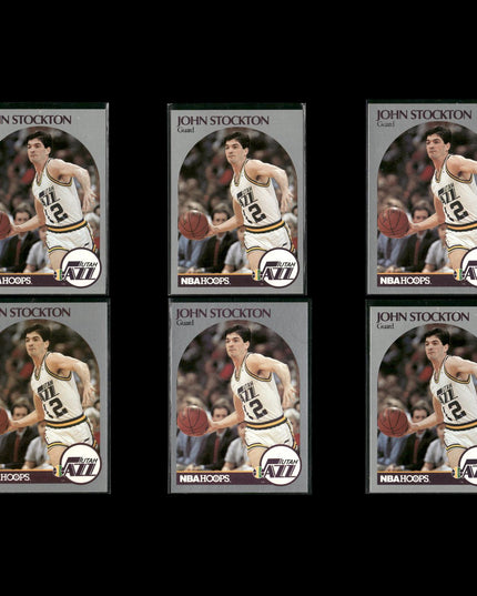 John Stockton Utah Jazz Basketball 6-Card Lot NBA Hoops EX