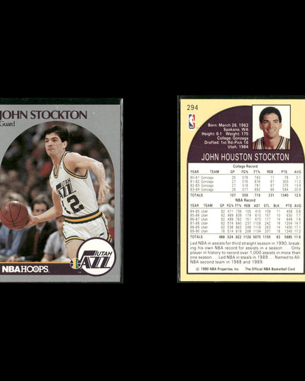 John Stockton Utah Jazz Basketball 6-Card Lot NBA Hoops EX