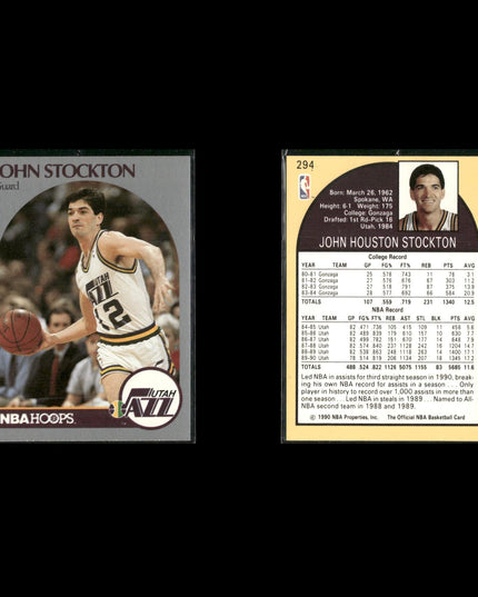 John Stockton Utah Jazz Basketball 6-Card Lot NBA Hoops EX