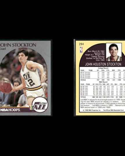 John Stockton Utah Jazz Basketball 6-Card Lot NBA Hoops EX
