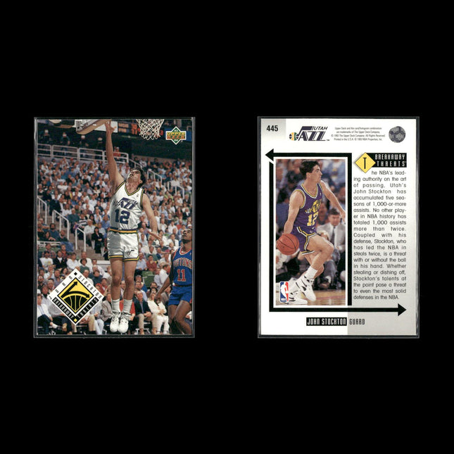 John Stockton Utah Jazz Basketball 12-Card Lot NBA Hoops EX