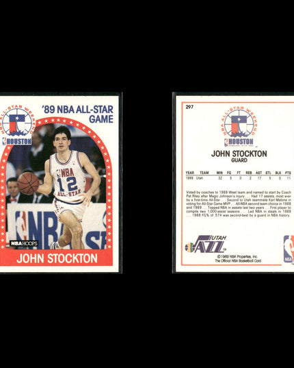 John Stockton Utah Jazz Basketball 12-Card Lot NBA Hoops EX