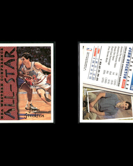 John Stockton Utah Jazz Basketball 12-Card Lot NBA Hoops EX