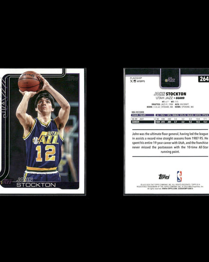 John Stockton Utah Jazz Basketball 12-Card Lot NBA Hoops EX