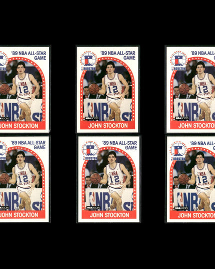 John Stockton Utah Jazz Basketball 6-Card Lot NBA Hoops EX