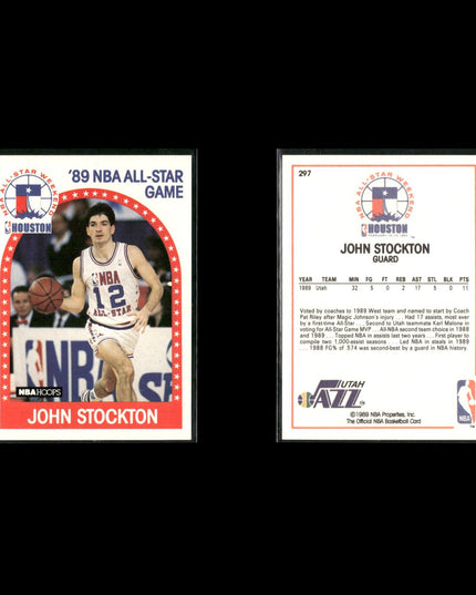 John Stockton Utah Jazz Basketball 6-Card Lot NBA Hoops EX