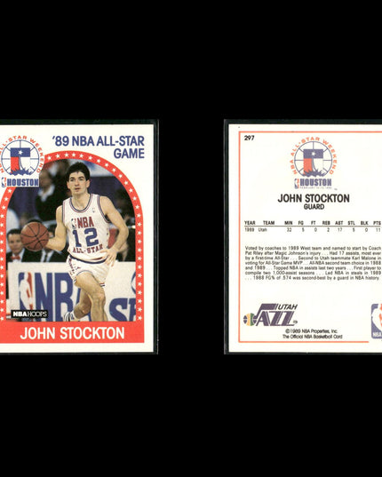 John Stockton Utah Jazz Basketball 6-Card Lot NBA Hoops EX