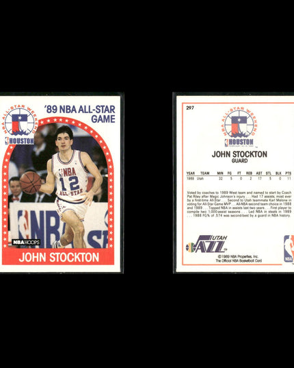 John Stockton Utah Jazz Basketball 6-Card Lot NBA Hoops EX