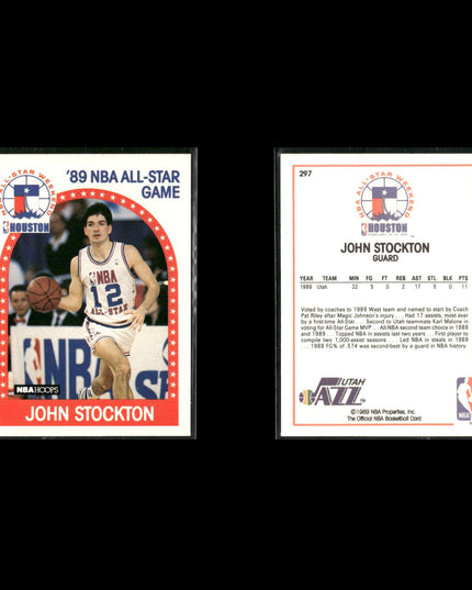 John Stockton Utah Jazz Basketball 6-Card Lot NBA Hoops EX
