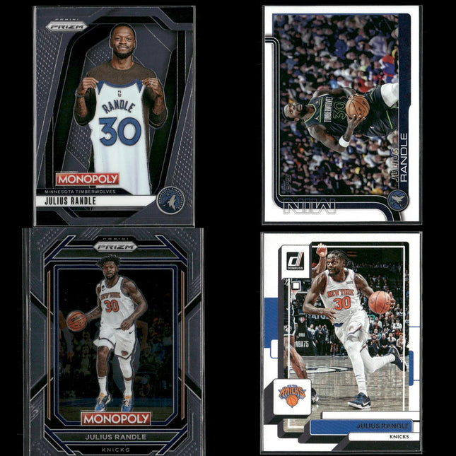 Julius Randle New York Knicks Basketball 4-Card Lot Panini EX