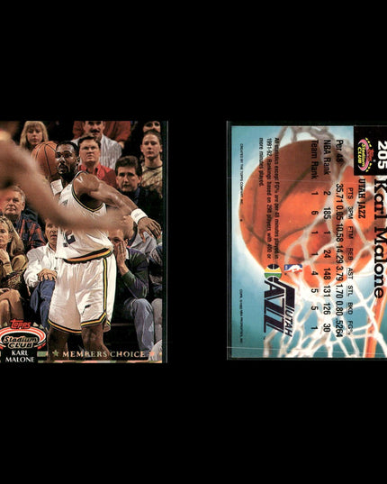 Karl Malone Utah Jazz Basketball 12-Card Lot NBA Hoops EX