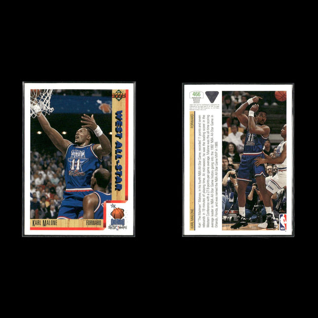 Karl Malone Utah Jazz Basketball 12-Card Lot NBA Hoops EX