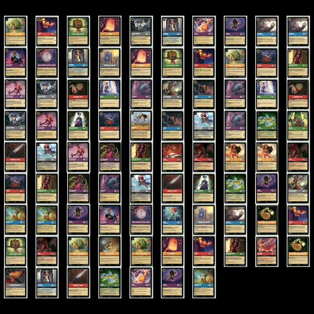 87-Card Disney Lorcana Lot – The First Chapter – Rare & Super Rare