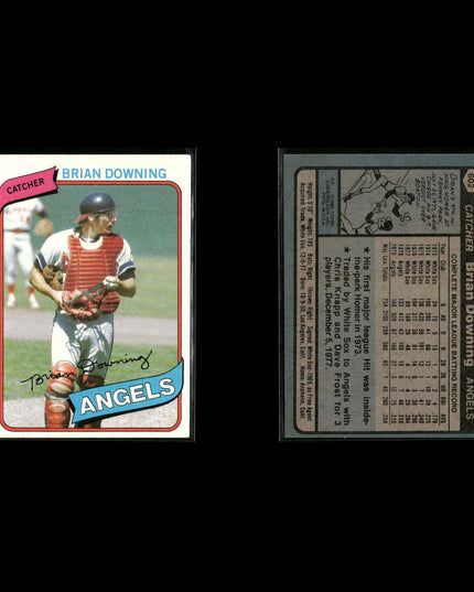 California Angels 1980 Topps Baseball 33-Card Lot Topps VG