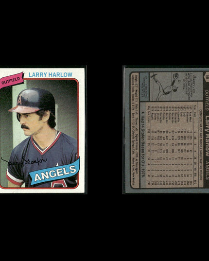 California Angels 1980 Topps Baseball 33-Card Lot Topps VG