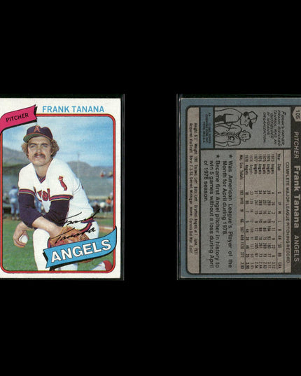 California Angels 1980 Topps Baseball 33-Card Lot Topps VG