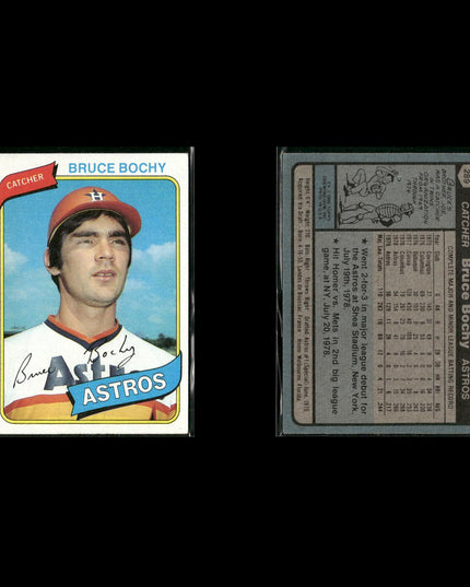 Houston Astros 1980 Topps Baseball 31-Card Lot Topps VG