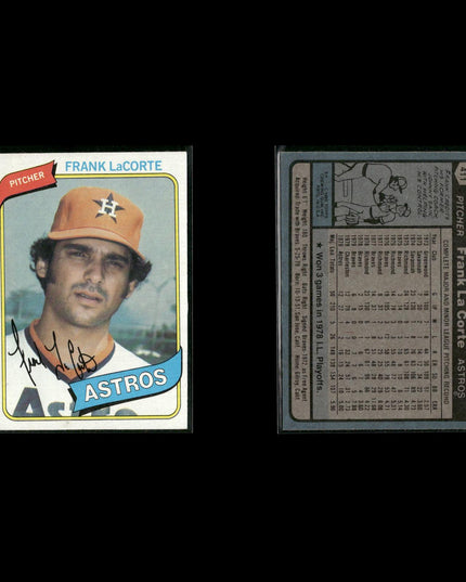 Houston Astros 1980 Topps Baseball 31-Card Lot Topps VG