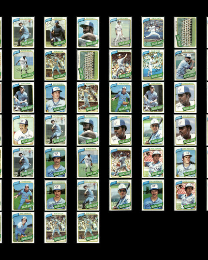 Toronto Blue Jays 1980 Topps Baseball 52-Card Lot Topps VG