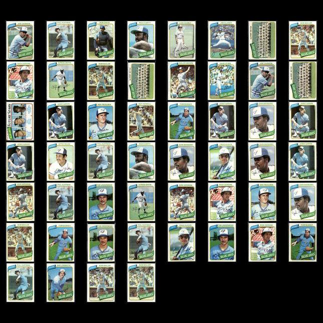 Toronto Blue Jays 1980 Topps Baseball 52-Card Lot Topps VG