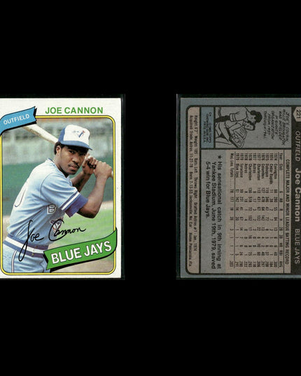 Toronto Blue Jays 1980 Topps Baseball 52-Card Lot Topps VG