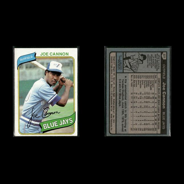 Toronto Blue Jays 1980 Topps Baseball 52-Card Lot Topps VG
