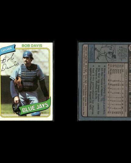 Toronto Blue Jays 1980 Topps Baseball 52-Card Lot Topps VG