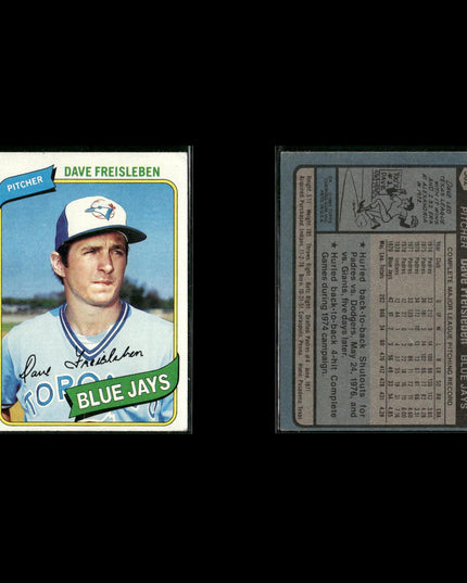 Toronto Blue Jays 1980 Topps Baseball 52-Card Lot Topps VG