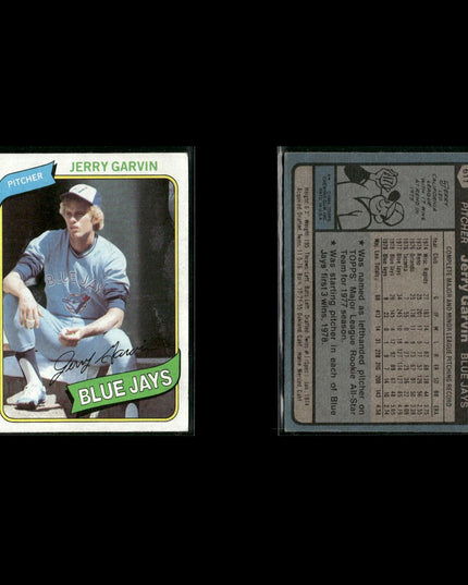 Toronto Blue Jays 1980 Topps Baseball 52-Card Lot Topps VG