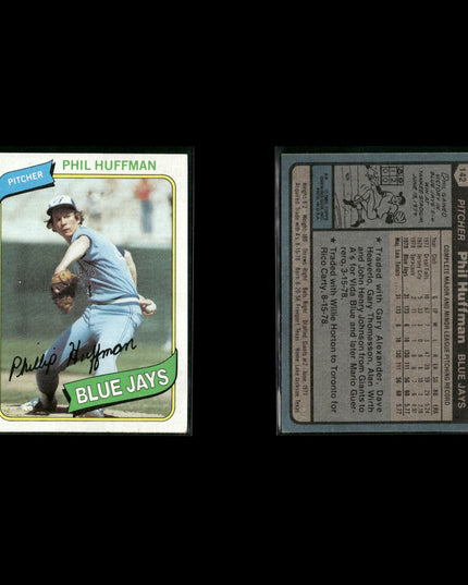 Toronto Blue Jays 1980 Topps Baseball 52-Card Lot Topps VG