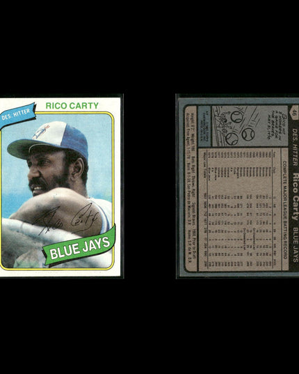 Toronto Blue Jays 1980 Topps Baseball 52-Card Lot Topps VG