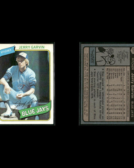 Toronto Blue Jays 1980 Topps Baseball 52-Card Lot Topps VG