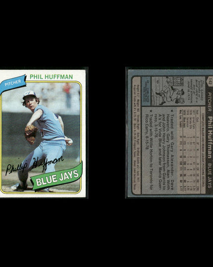 Toronto Blue Jays 1980 Topps Baseball 52-Card Lot Topps VG